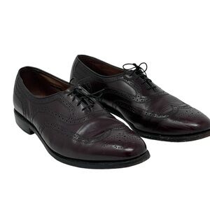 Allen Edmonds | Burgundy Townley Lace Up Oxford Dress Shoes Vintage
